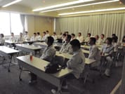 【社内安全大会風景(社内従事者全員)】